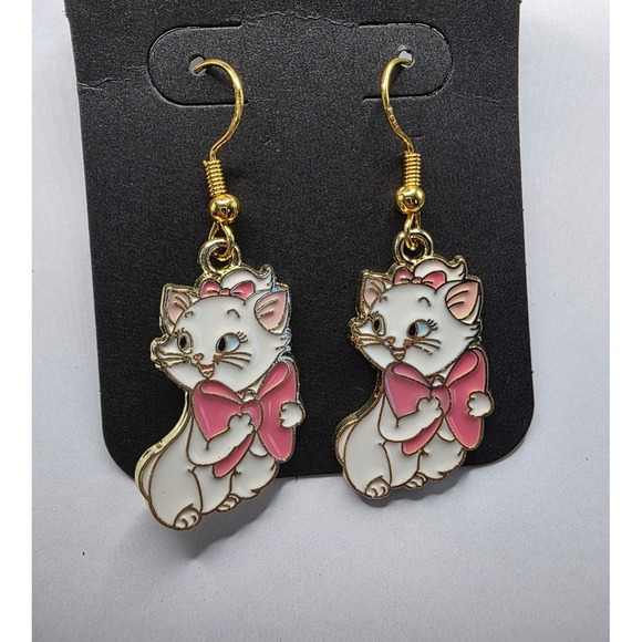 Handmade Jewelry - Marie Aristocats Disney Earrings Handmade Hypoallergenic BUNDLE to Save